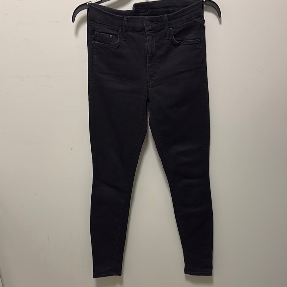 MOTHER The Looker Black Skinny Jeans with Stretch - Picture 5 of 7